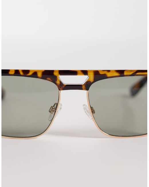ASOS Natural Retro Sunglasses for men
