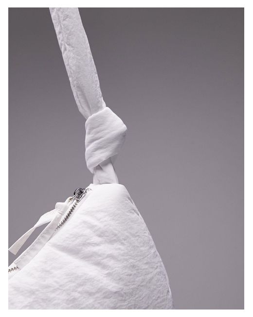 TOPSHOP Black Caan Crossbody Bag With Knot Detail