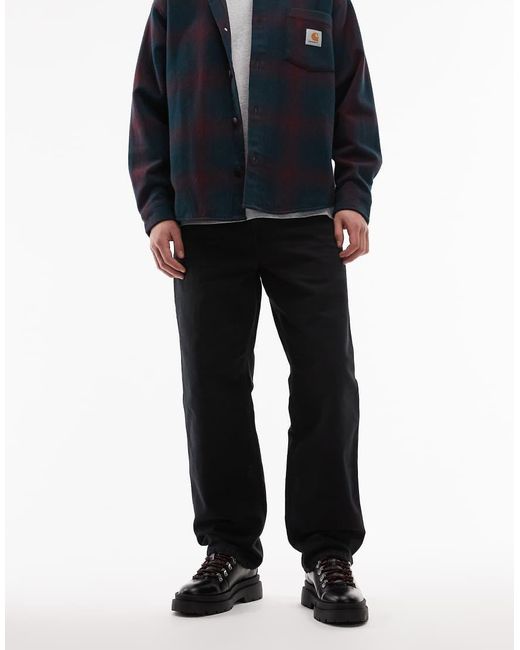 Carhartt Blue Single Knee Straight Leg Trousers for men