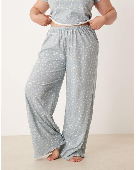 Asos design curve - mix & match - pantalon ASOS en coloris Gray