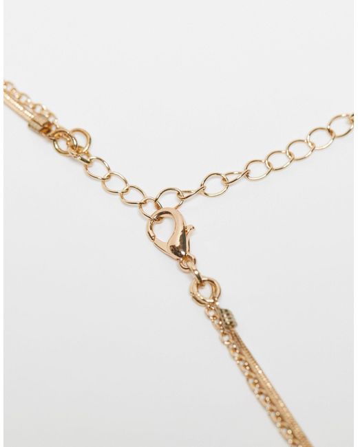 Confezione da 2 collane a catena color con perline di Accessorize in White
