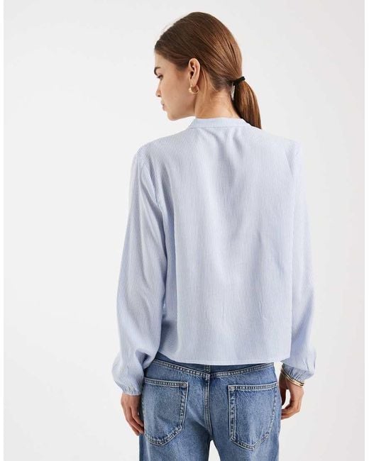 ONLY Blue Lace Detail Shirt