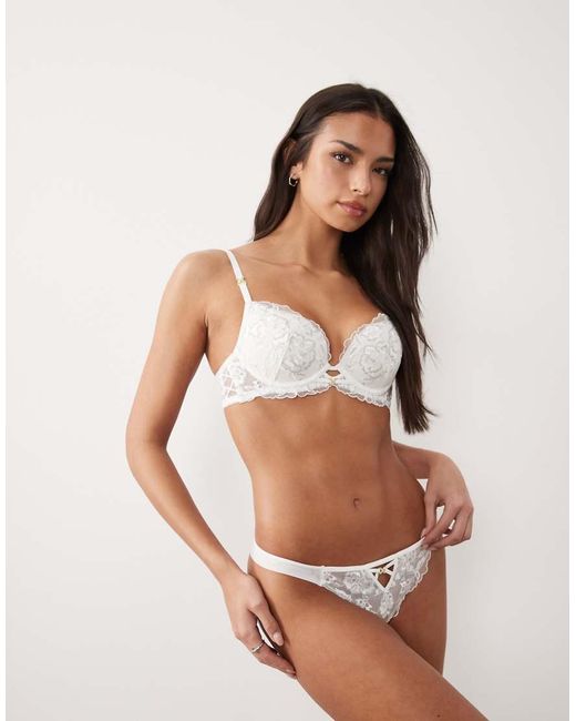 Ann Summers Brown Endless Attraction Padded Plunge Bra