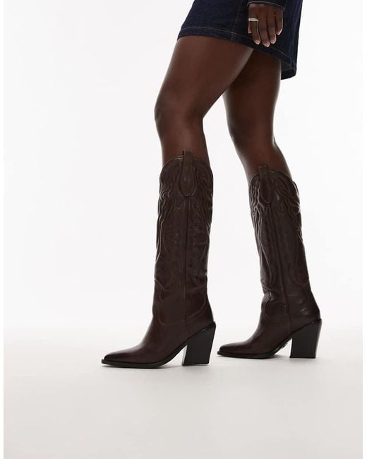 Bronx Black New-kole Western Knee Boots