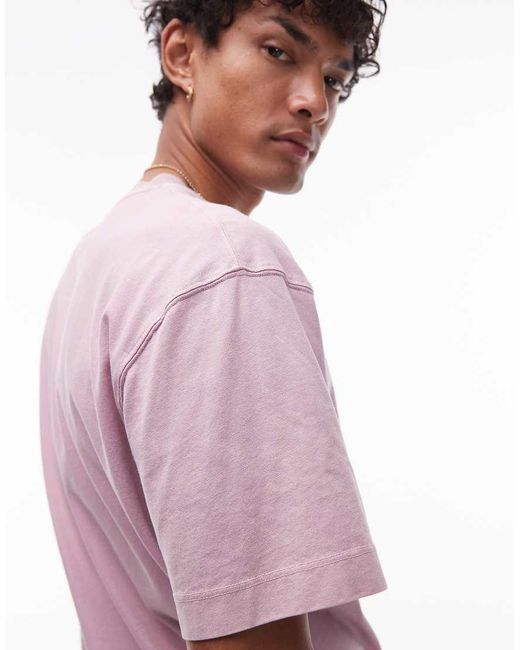 Topman Purple Oversized Fit T-shirt for men