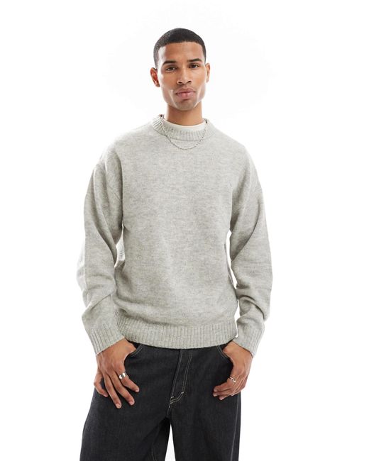Pull ras Jack & Jones pour homme en coloris Gray