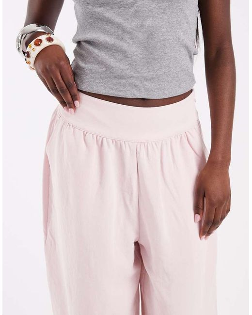ASOS Pink Tailored Cuffed Hem Balloon Pants