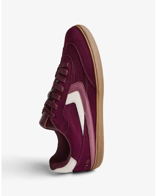Bershka Purple Retro Trainers