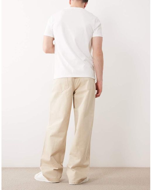 ASOS Natural baggy Jeans for men