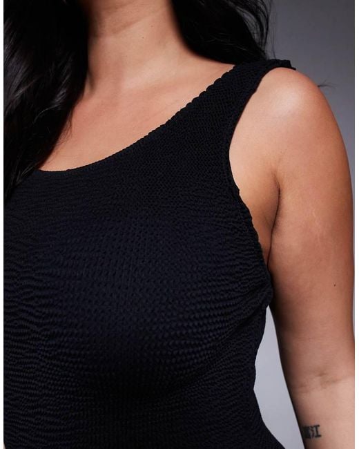 Moda Minx Black Curve Scrunch Mini Dress