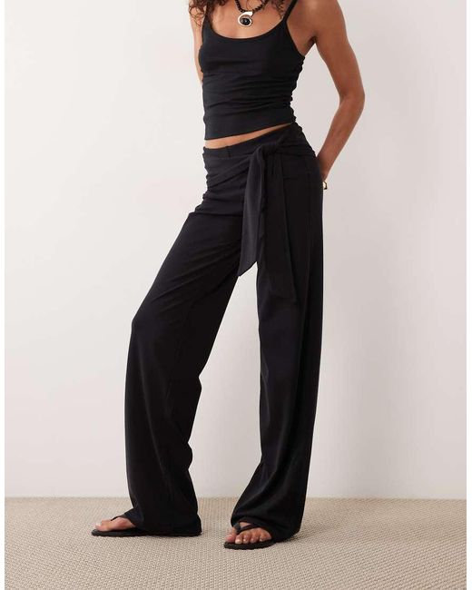 Cotton On Black Honey Tie Pant