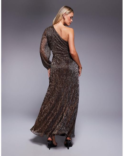 Forever New Brown – asymmetrisches maxikleid