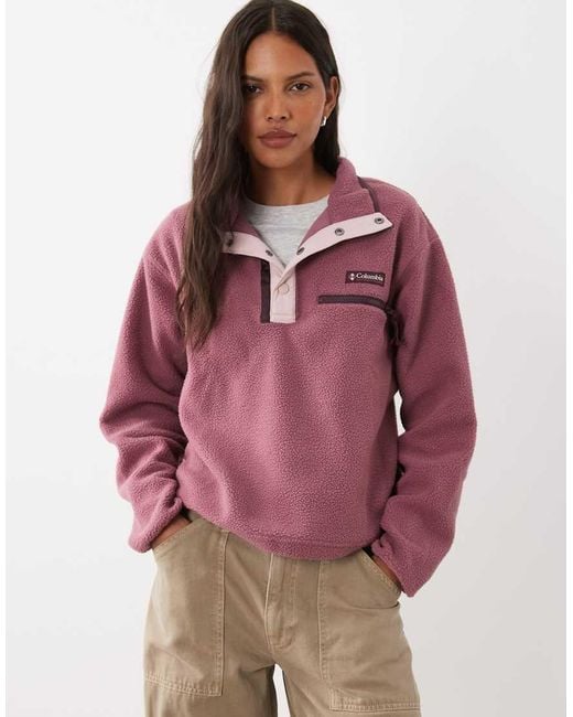 Columbia Multicolor Helvetia Ii Cropped Half Snap Fleece
