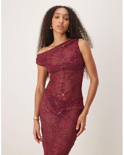 fitted lace wedding dress Marisol Lace-Up Column Sequin Satin Formal Dress main image 1