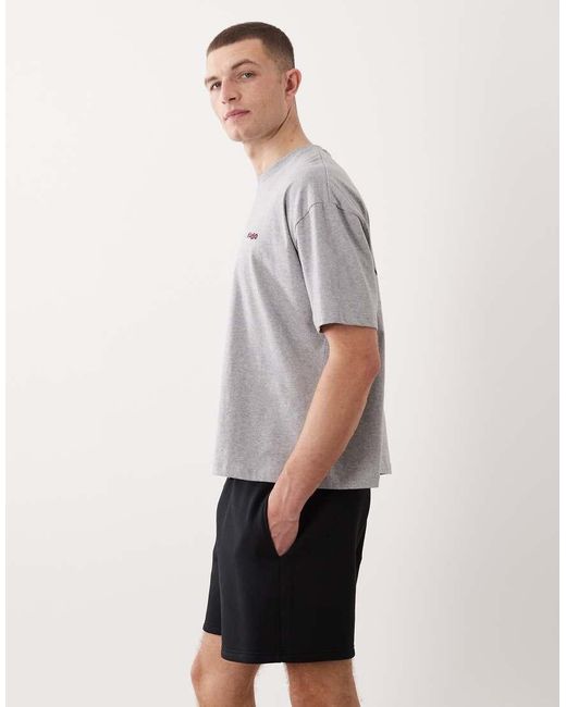 ASOS Gray Essentials Oversized Fit Jersey Shorts for men