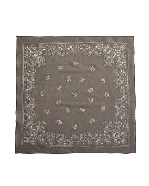 Oysho Gray 100% Cotton Print Bandana