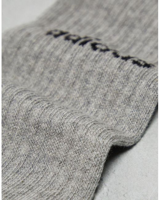 Confezione da 3 paia di calzini a metà polpaccio bianchi, grigi e neri di Adidas Originals in White