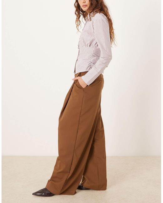 Mango Natural Slouchy Tailored Pants