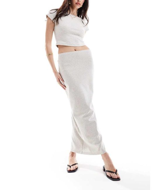 4th & Reckless Maxi Bodycon Rok in het White