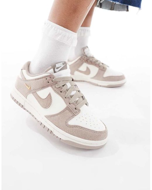 Nike White Dunk Low Trainers