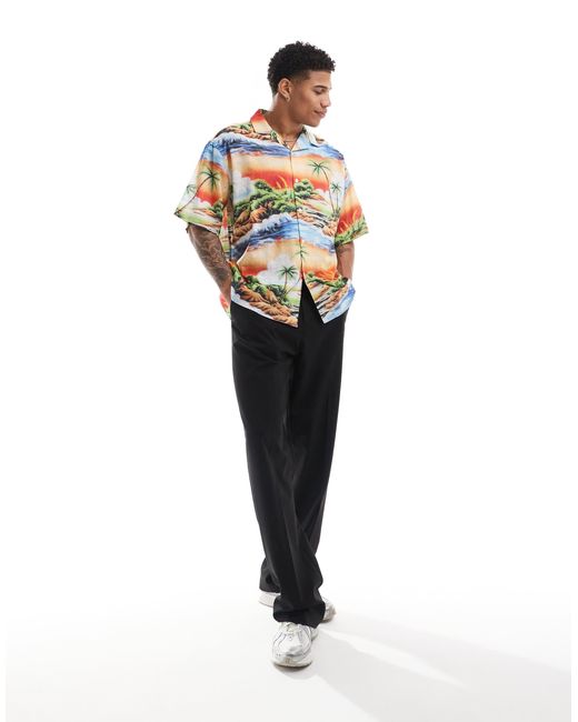 ASOS – oversize-hemd in Gray für Herren