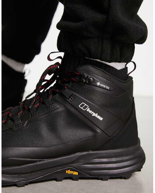 Berghaus Black Vc22 Gore-tex Waterproof Insulated Hiking Boots With High Grip Vibram Sole for men