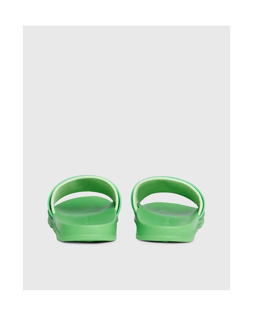 Claquettes à logo - classique/ vif Calvin Klein pour homme en coloris Green