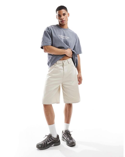 ASOS – oversize-t-shirt in Blue für Herren