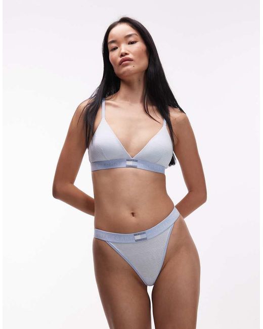 Tommy Hilfiger White Heritage Tanga Lingerie Thong