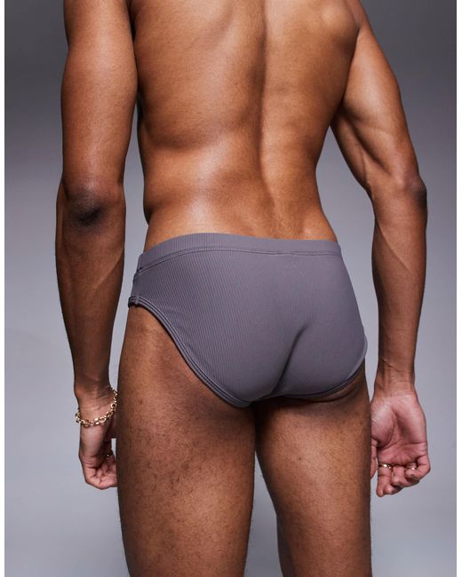 ASOS – strukturierte badehose in Blue für Herren