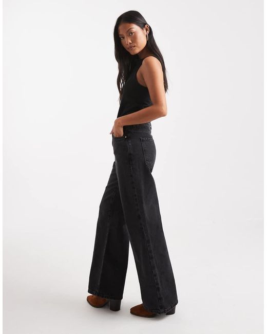 New Look Black Adalae Wide Leg Jean