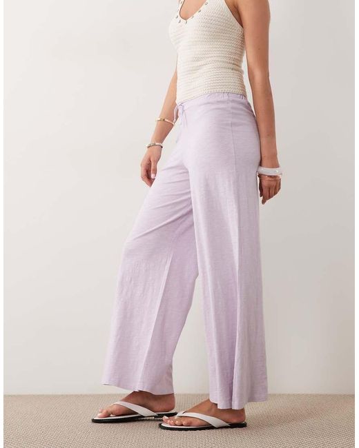 Mango Pink Teen Tie Waist Trouser