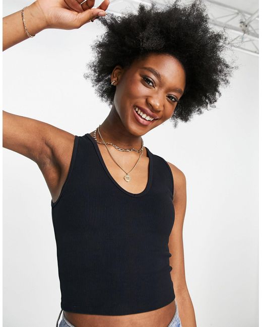 Abercrombie & Fitch Black Tank Top