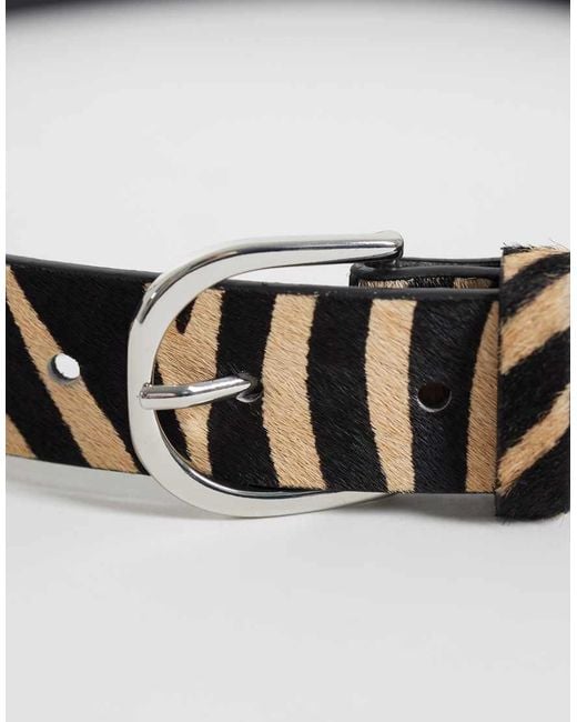 Mango Gray Teen Pony Hair Belt