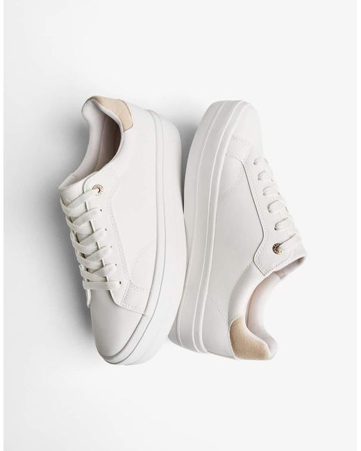 Bershka White Contrast Trainers