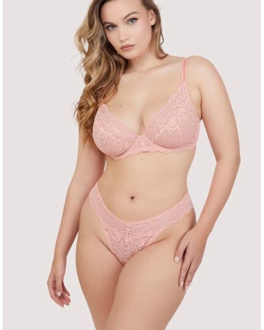 Playful Promises Natural Ariana Everyday Comfort Lace Thong