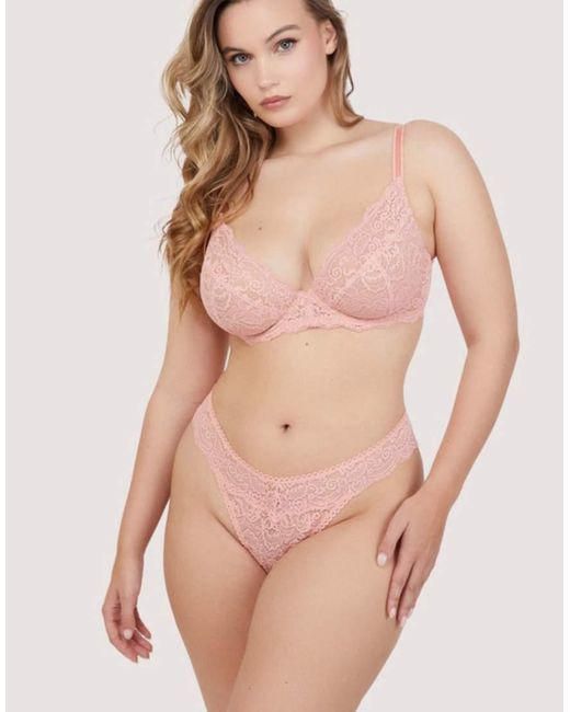 Playful Promises Natural Ariana Everyday Comfort Lace Thong