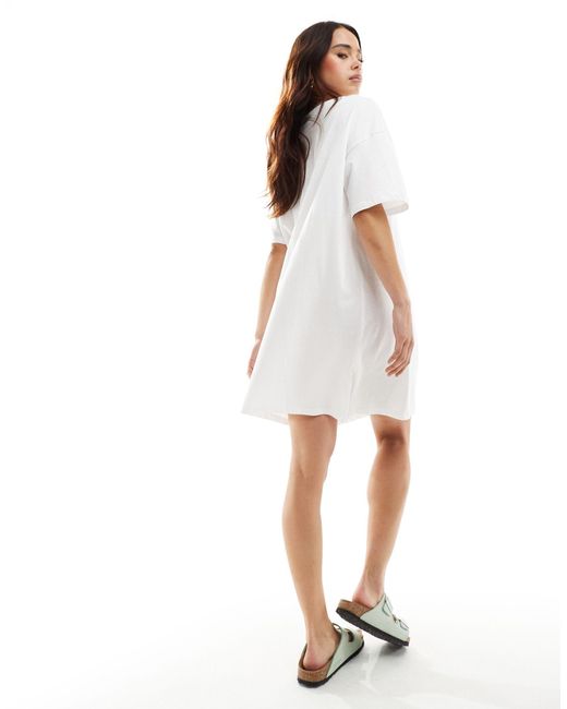 Pieces White – sommerliches t-shirt-minikleid