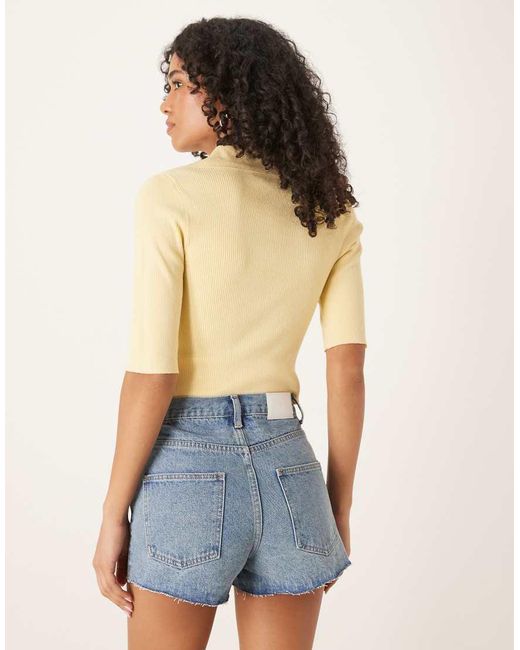 Glamorous Blue Cut-Off Frayed Shorts