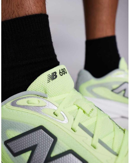 New Balance White 680 Running Trainers for men