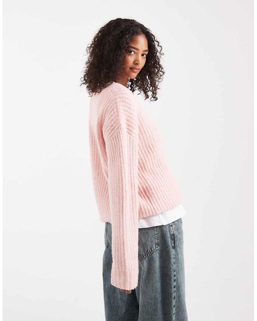 Cotton On Pink Luxe Crew Sweater