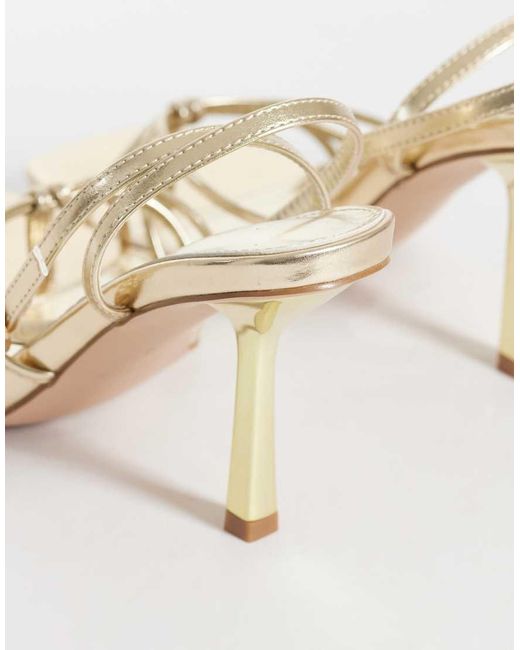 SIMMI White Simmi London Sabrina Wide Fit Strappy Heeled Sandals