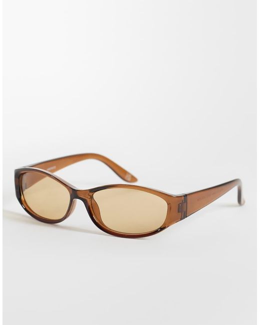 Reclaimed Vintage Natural 90S Soft Square Sunglasses