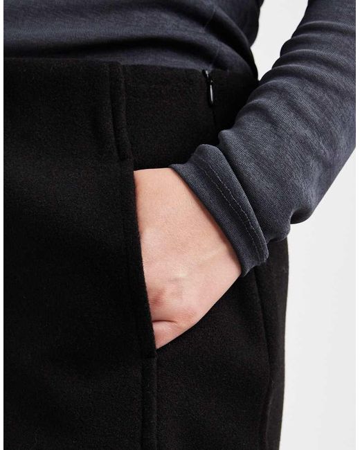 Vero Moda Black High Waisted Structured Mini Skirt