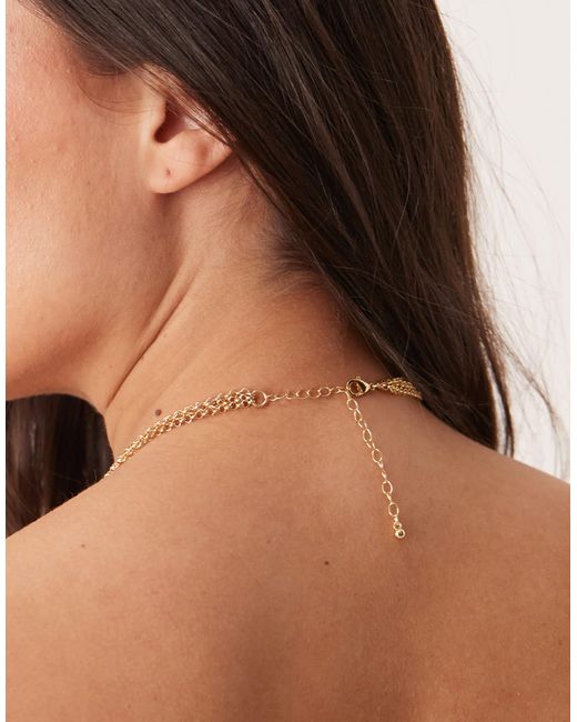 ASOS Black Asos design curve – mehrreihige halskette