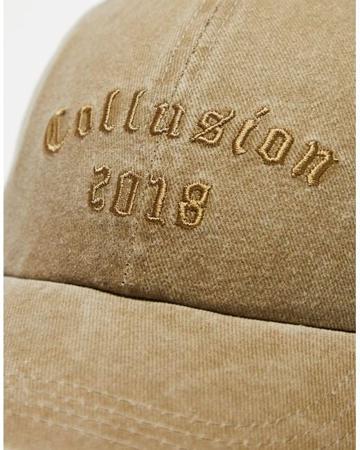 Collusion Natural Unisex Collegiate Tonal Branded Cap