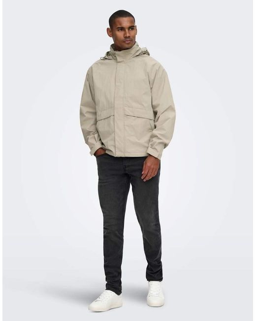 Only & Sons Natural Jacket for men