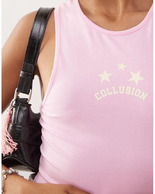 Collusion Multicolor Printed Vest Top