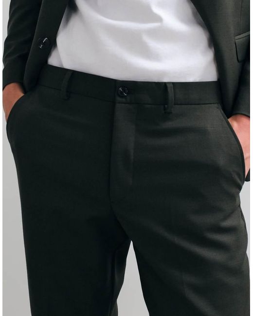 Jack & Jones Green Super Slim Fit Suit Trousers for men