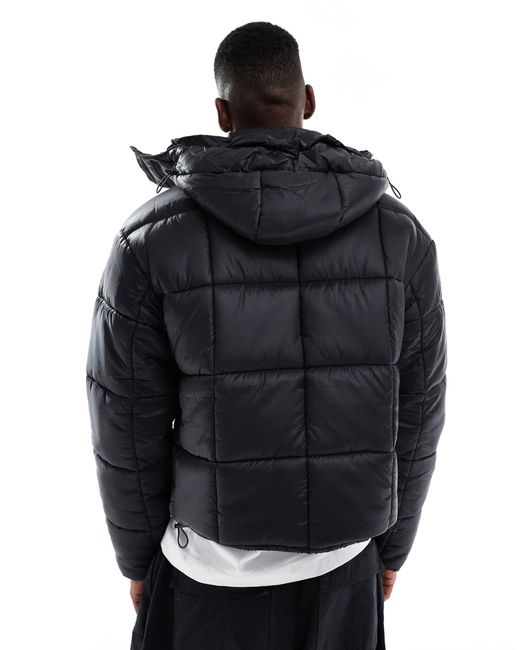 Cotton On – cropped-steppjacke in Blue für Herren